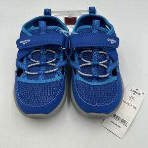 OshKosh B'gosh Toddler Boys Blue  Sneakers Sz 10 M  Shoes Sandals easy-on